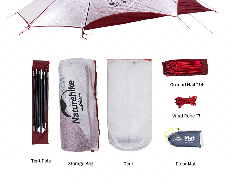 Cheap Goat Tents  Cloud Up   Wing UltraLight 15D 1.5KG 2 Person tent for Outdoor Camping Hiking With Free Mat Tents 